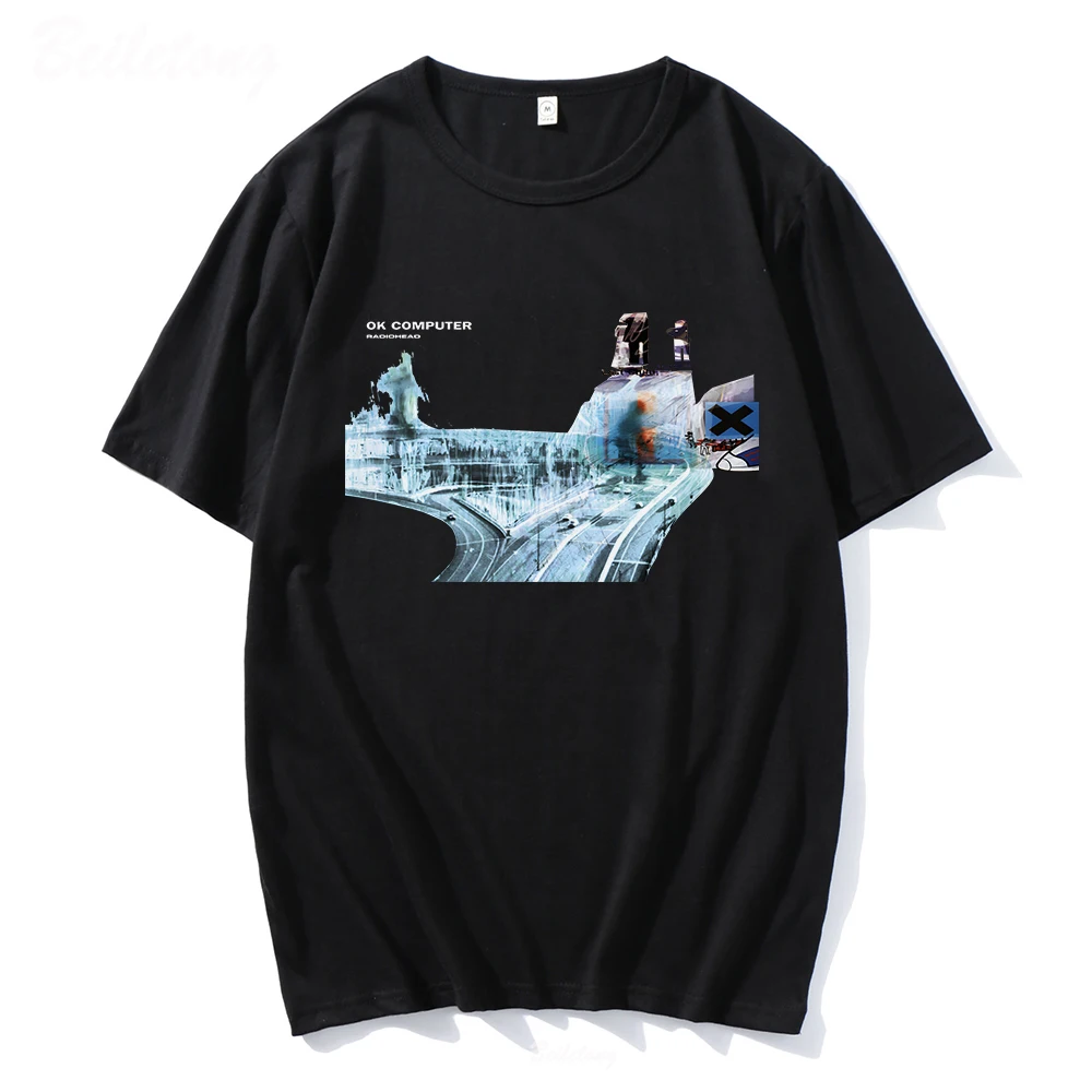 Radiohead T Shirt 2022 Men Hip Hop T Shirt Band Rock Music 100