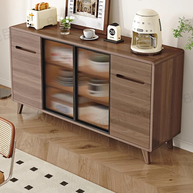 

Wooden Display Sideboards Buffet Shelves Showcase French Side Cabinet Outdoor Multifunctional Armoires De Salon Home Furniture