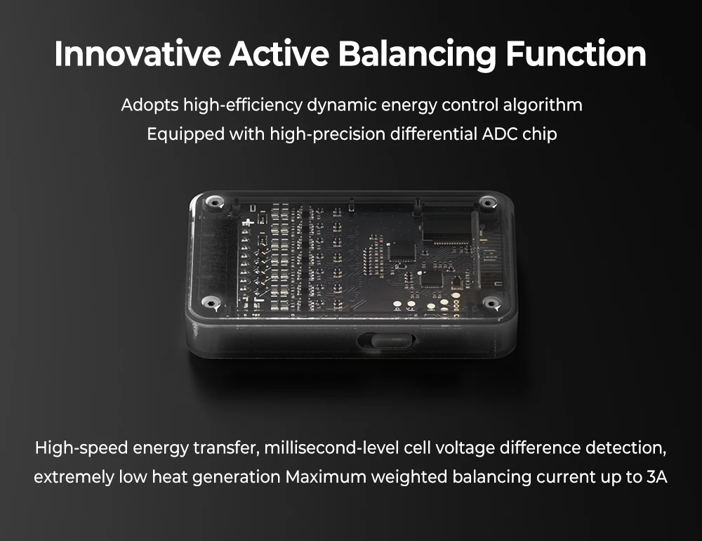 

ISDT BL8 Smart Battery Monitor with Active Balancing, High-Precision ADC Plug & Play up to 8 Battery Strings APP Control