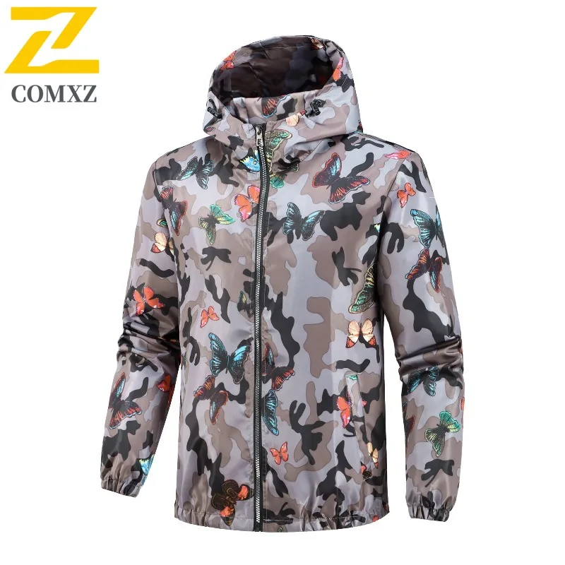 

COMXZ пальто высокого качества камуфляжное водонепроницаемое ветрозащитное уличное туристическое мужское пальто износостойкая ветровка для кемпинга куртка