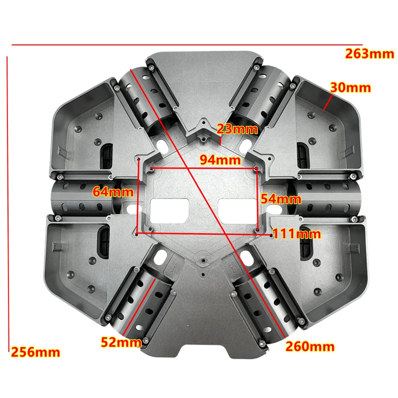 XAERO V1300 1280mm Cross Folding Hexacopter Frame for 6215 Motor Agriculture Industrial UAV