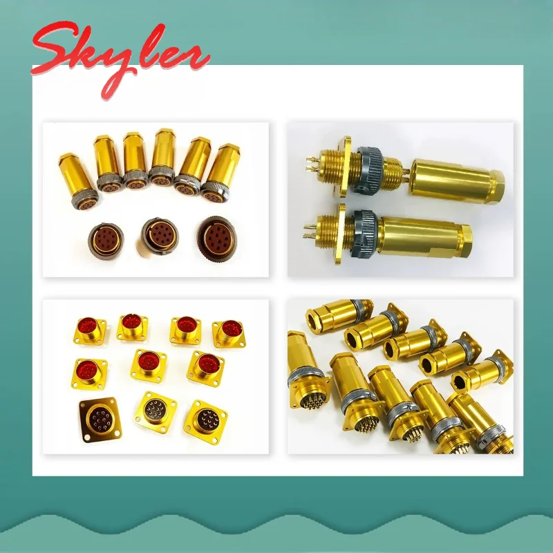 Compatible with PC/PYO4 Russian Standard Circular Connector PC4ZB/7P/10P/19P/32P/50 Pins Flange Female Plug Male Socket Adapter