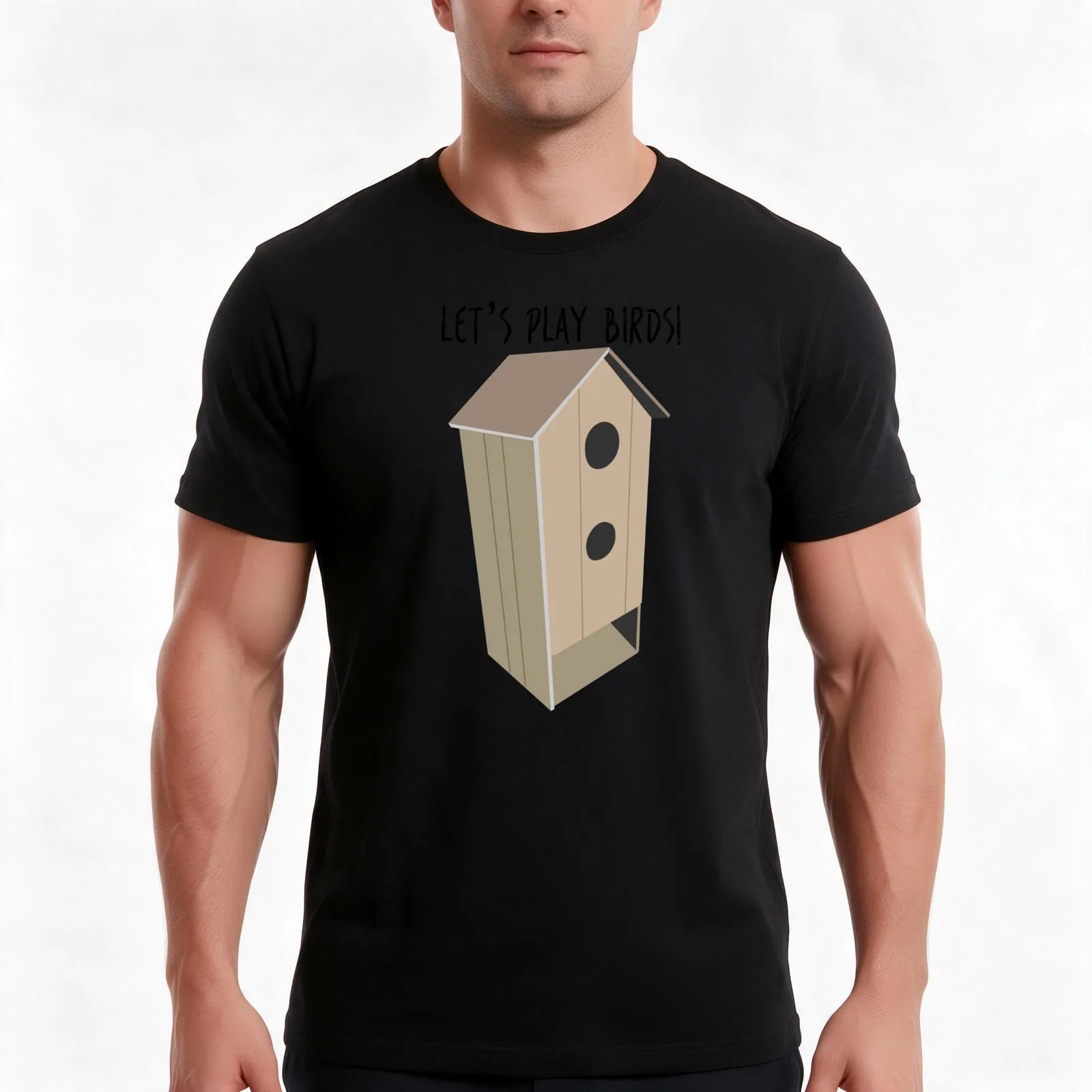Let's Play Birds! Birdfeeder - Wingspan Board Game Inspired T-Shirt, Summer Casual Cotton Tee, Oversized Streetwear Tops