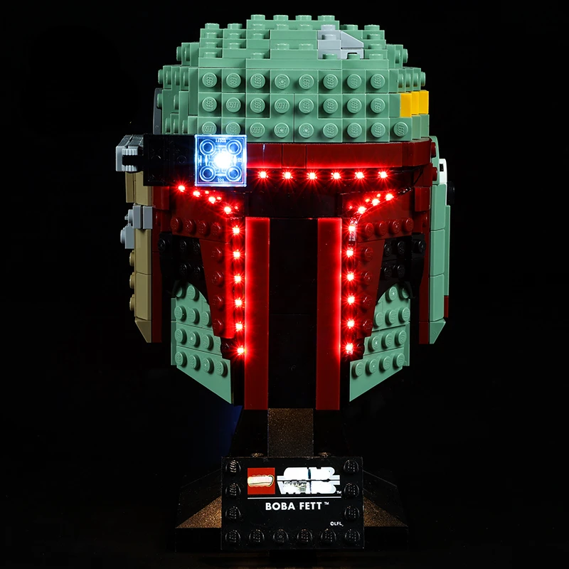 No Model Led Light Kit for Boba Fett Helmet 75277