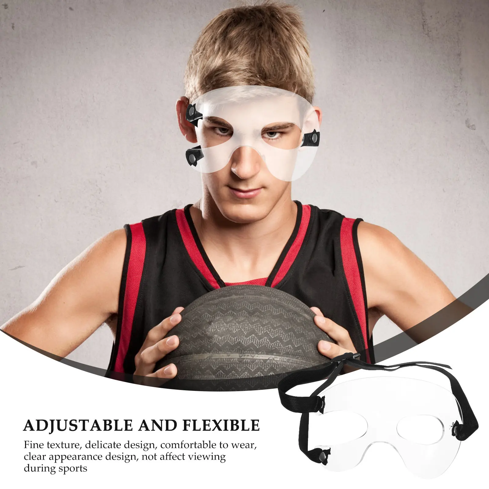 Face Mask Cover Basketball Protective Masks Guard Adjustable for Soccer Football Youth