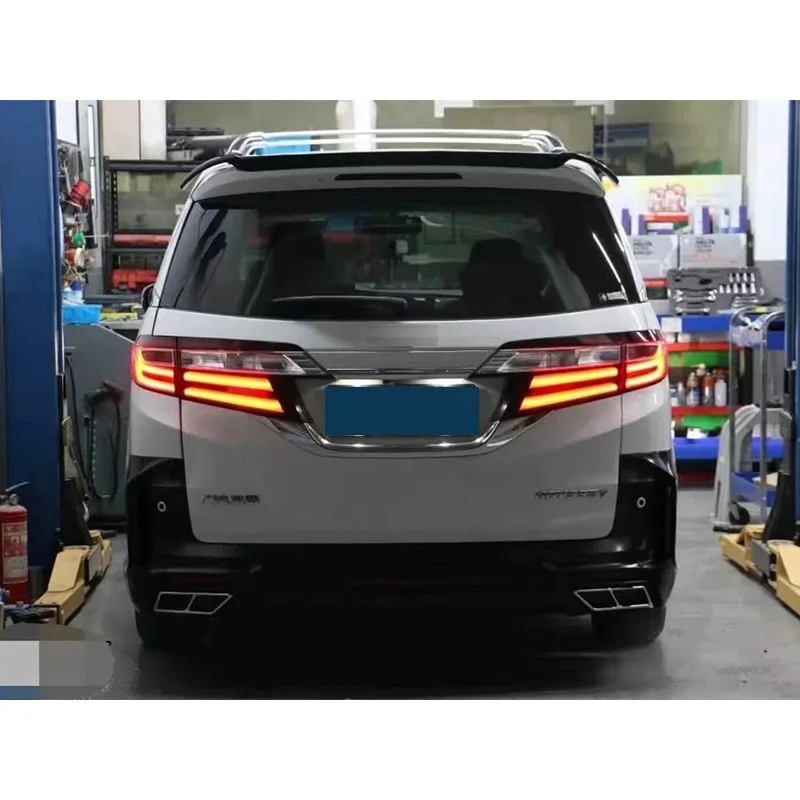 New！ Carbon Paint Spoiler for Honda Odyssey 2015 2016 2017 2018 2019 ABS Plastic Car Rear Trunk Window Wing Accessories