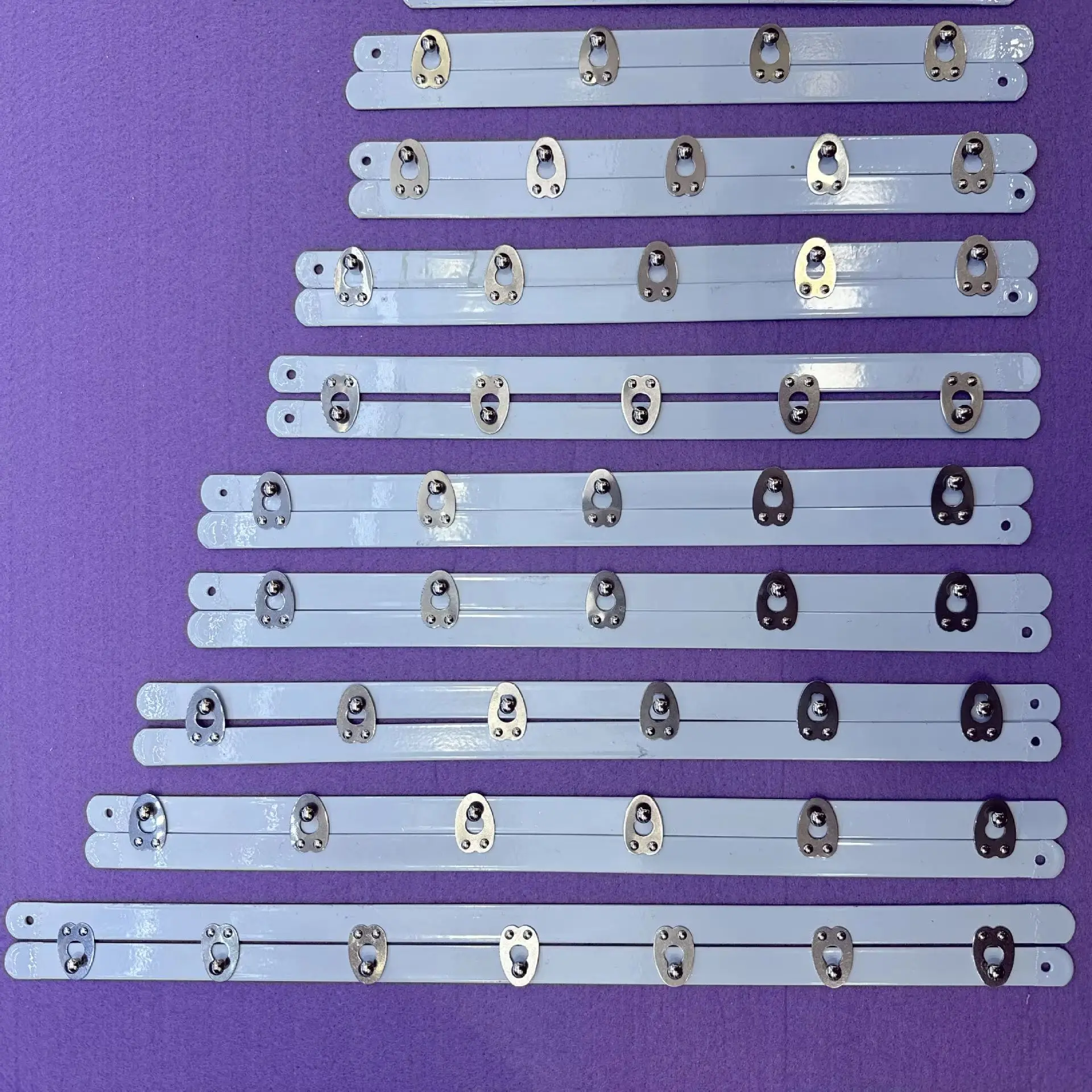 50Pairs White Corset closure Buckle Fastener Underwear Garment Accessories DIY Handmade Corset Busk Making Supplies