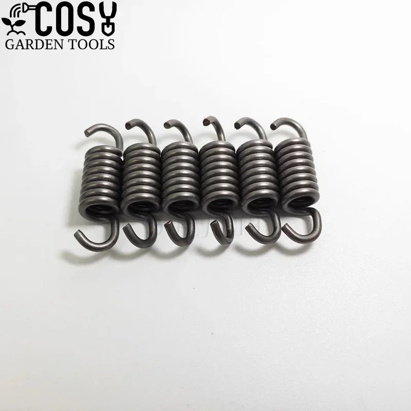 6Pcs Brush Cutter Clutch Spring Fit For CG430 BC430 43CC 52CC 1E40F-5 8 Rolls Hedge Trimmer Handle Metal Steel Springs