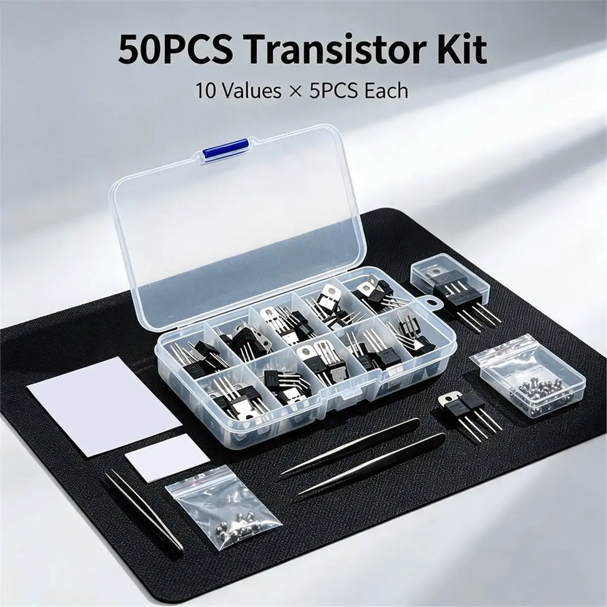 AA80 50PCS Voltage Regulator KIT 10 Values LM317T L7805CV L7806 L7808 L7809 L7810 L7812 L7815 L7818 L7824 to-220 Stabilivolt