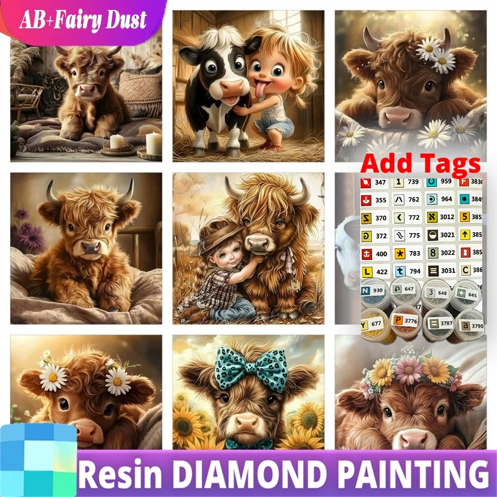 

Алмазная мозаика 5D: Животные, Девочки, КРС. Набор для вышивания стразами (полная квадратная/круглая выкладка). Ручная работа.