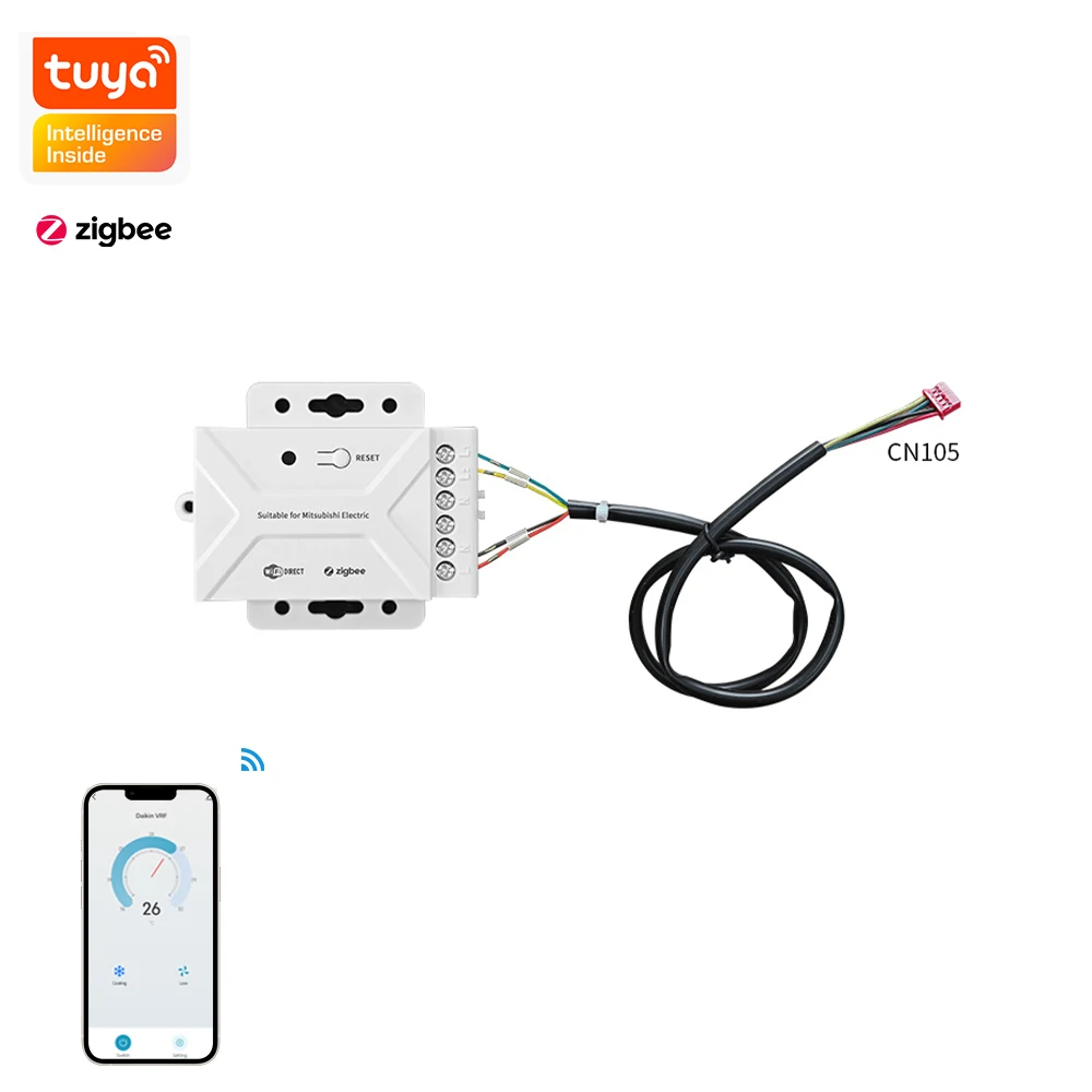 

WiFi Adapter V Smart CN105 Air Conditioning Module Home Wi-Fi Smart Alexa & Google Compatible Thermostat