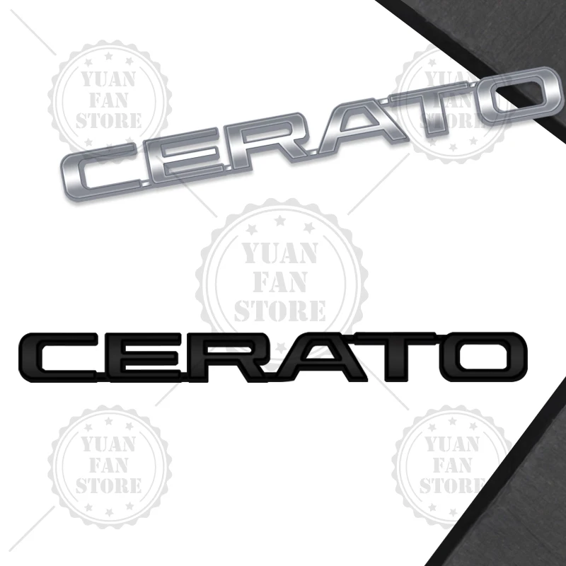 1PCS Metal Letter For Cerato 3D Emblem Car Rear Trunk Decals Badge Auto Accessories Styling