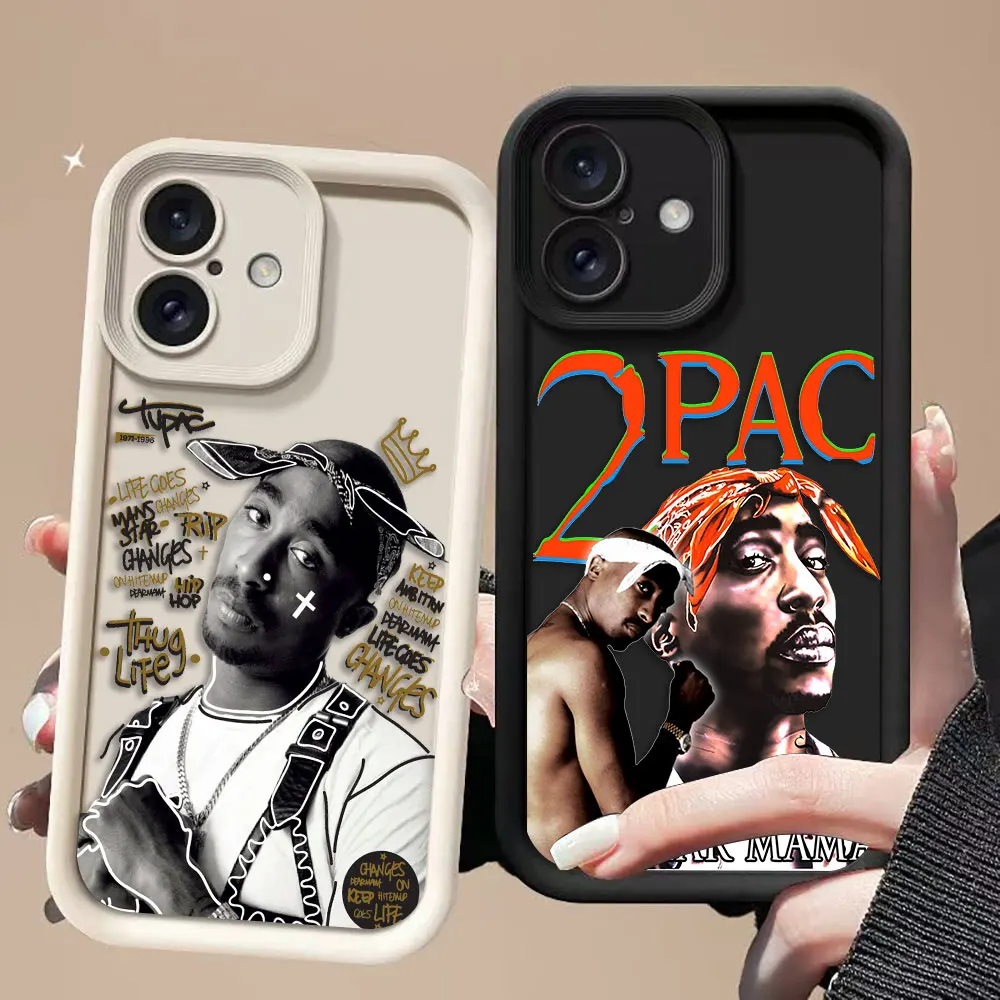 

Tupac Shakur Hip Hop 2pac Cover Phone Case For iPhone APPLE 13 12 11 Pro XS Max X XR SE 7 8 6 6S 5 5S Plus 3D TPU Case DIY Shell