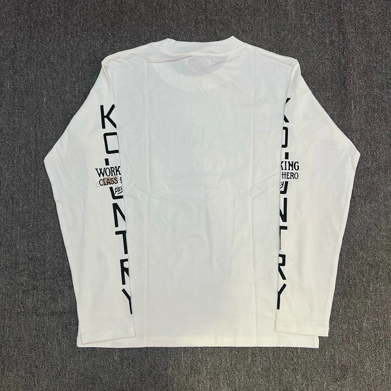 American Street Kapital Kountry Long Sleeve Tshirts Cartoon Cookies Casual Loose Men Women Cotton Round Neck Sweatshirts