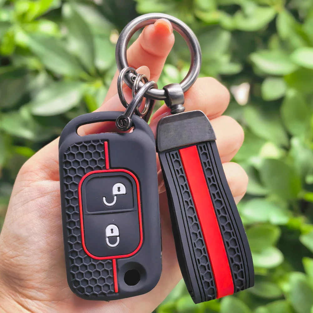 Silicone Cover Key Case Remote Shell for Mercedes Benz W163 W168 A170 W140 ML320 S280 SLK for Dodge Sprinter Holder Keychain Cap