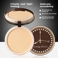 CandyBella Soft Matte Setting Powder Compact - Extra Large, Oil-Control & Pore-Blurring, Non-Cakey, Natural Finish, Brightening