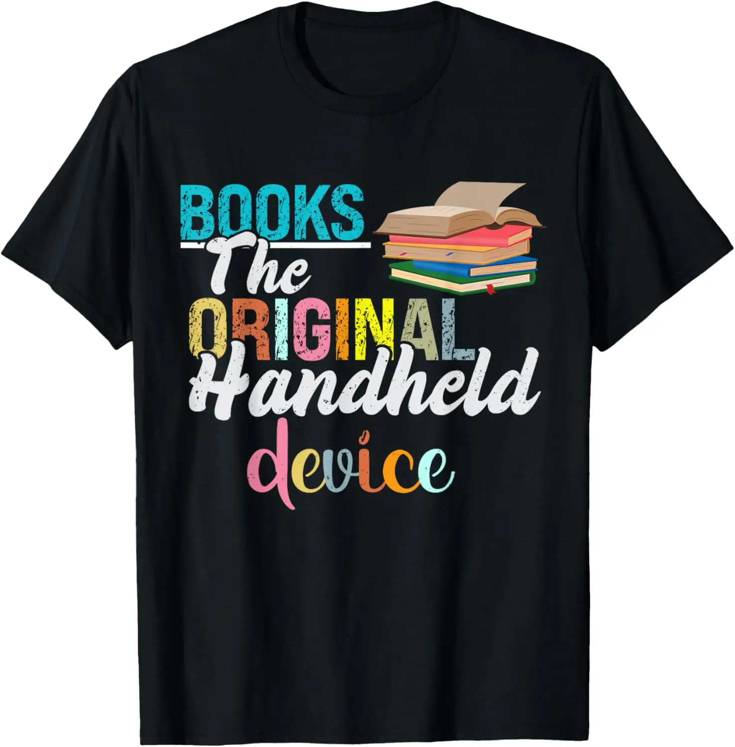 

Books The Original Handheld Device Book Librarian T-Shirt