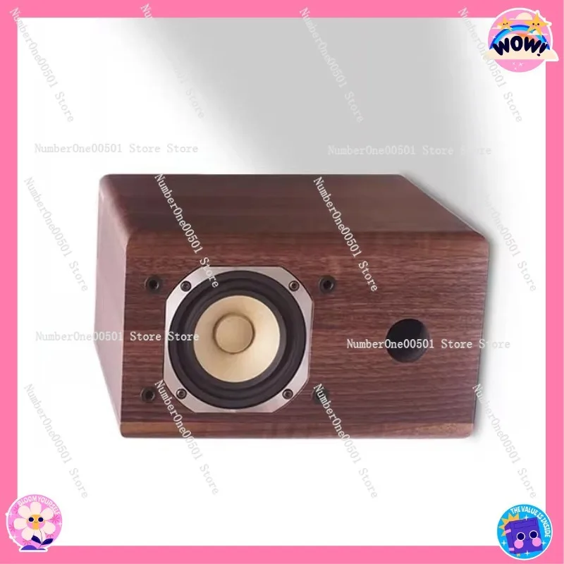 

HiFi 4-дюймовый полнодиапазонный динамик, деревянный пассивный настольный трубчатый динамик для книжной полки