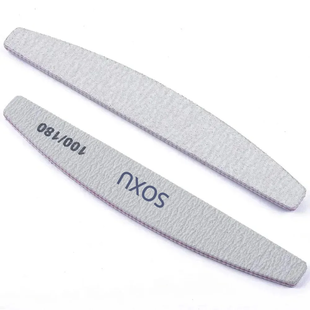 5 Pieces of Professional Nail Files, Reusable Double-Sided Sanding Pads (100/180 Mesh) - Nail Styling Tools