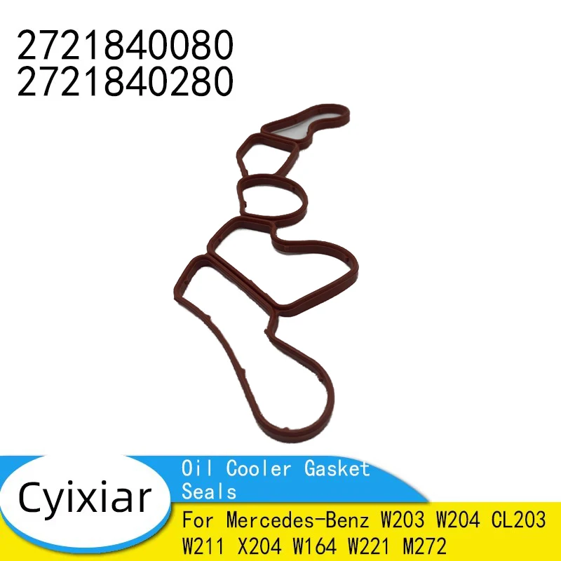 

Прокладки масляного радиатора двигателя для Mercedes-Benz W203 W204 CL203 W211 X204 W164 W221 M272, автомобильные аксессуары 2721840080 2721840280