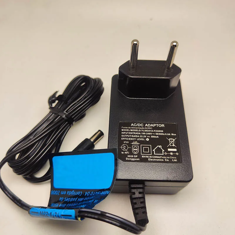 YLS0241A-F222050 Vacuum Cleaner Charger 22.2V 500mA/0.5A charger
