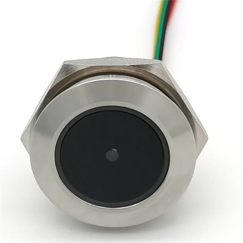 Luz indicadora de anillo controlado de acero inoxidable GM60 UART, escáner de código de barras 1D/QR/2D, módulo de escáner de código de barras de código QR