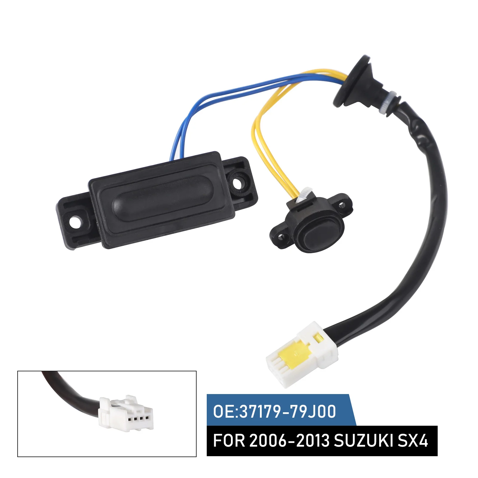 

37179-79J00 для Suzuki SX4 2006-2013, черный переключатель открытия багажника, замена 1 шт., замок задней крышки багажника, переключатель багажника