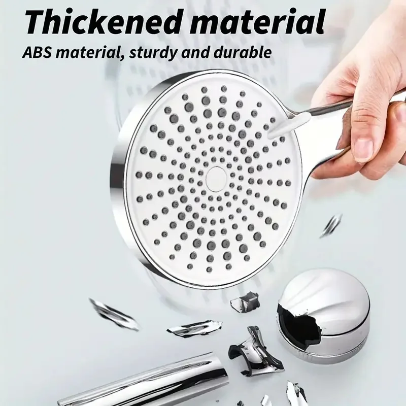 Large Panel Shower Head Pressurised Five-speed Adjustable Shower Bathroom Rain Shower Head Bathroom Shower Accessories view 3