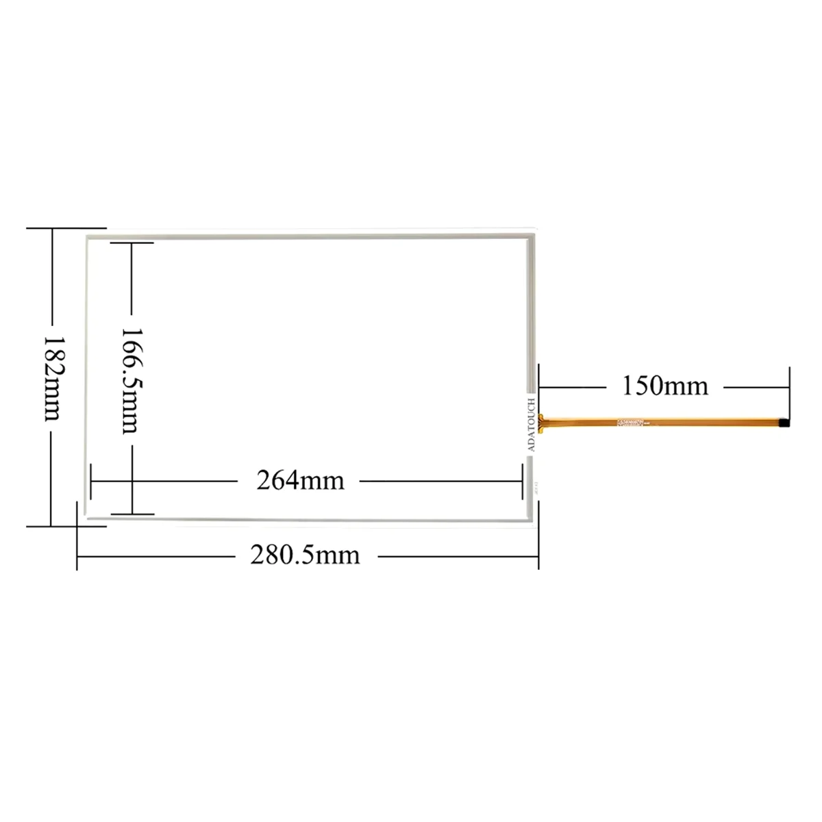 Digitalizador de vidro do painel Touch S n de 12 polegadas com sobreposição para 6Av2124-0Mc01-0Ax0 Tp1200 Comfort Touch