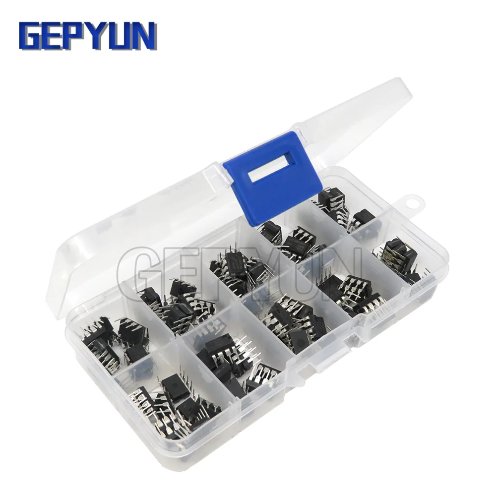 100PCS/lot In common use DIP IC kit NE555 UC3842 UC3843 UC3845 24C02 24C04 24C08 24C16 24C32 24C64 DIP each 10PCS