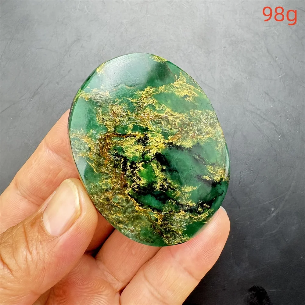 1 PC High Quality Verdite Palm Stone Reiki Energy Worry Crystal Stone Carving Craft Home Decoration Table Adorn Festival Gift