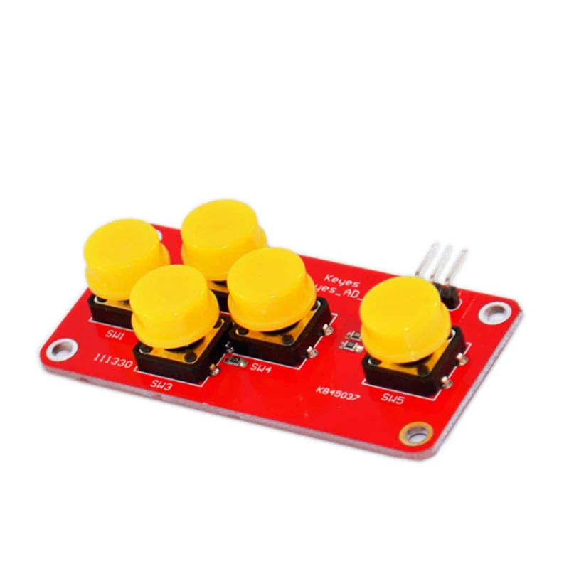 Módulo Eletrônico Building Block para Arduino Development Board, AD Simulação Teclado, Game Keys são aplicáveis ao teclado