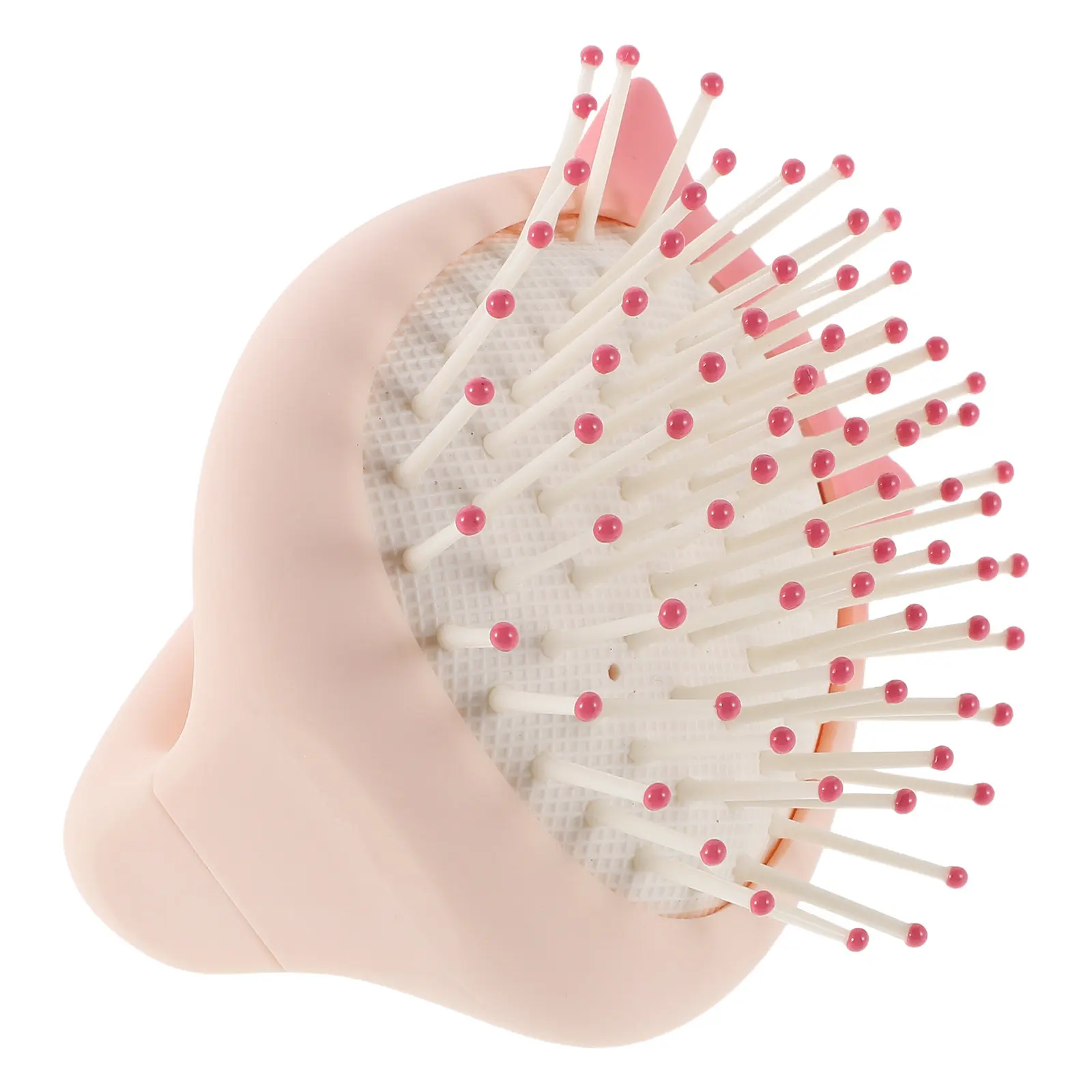 Portable Comb Mini Cushion Hair Brush Small Detangler Kids Travel Soft Bristles Anti Static Toddler Cute