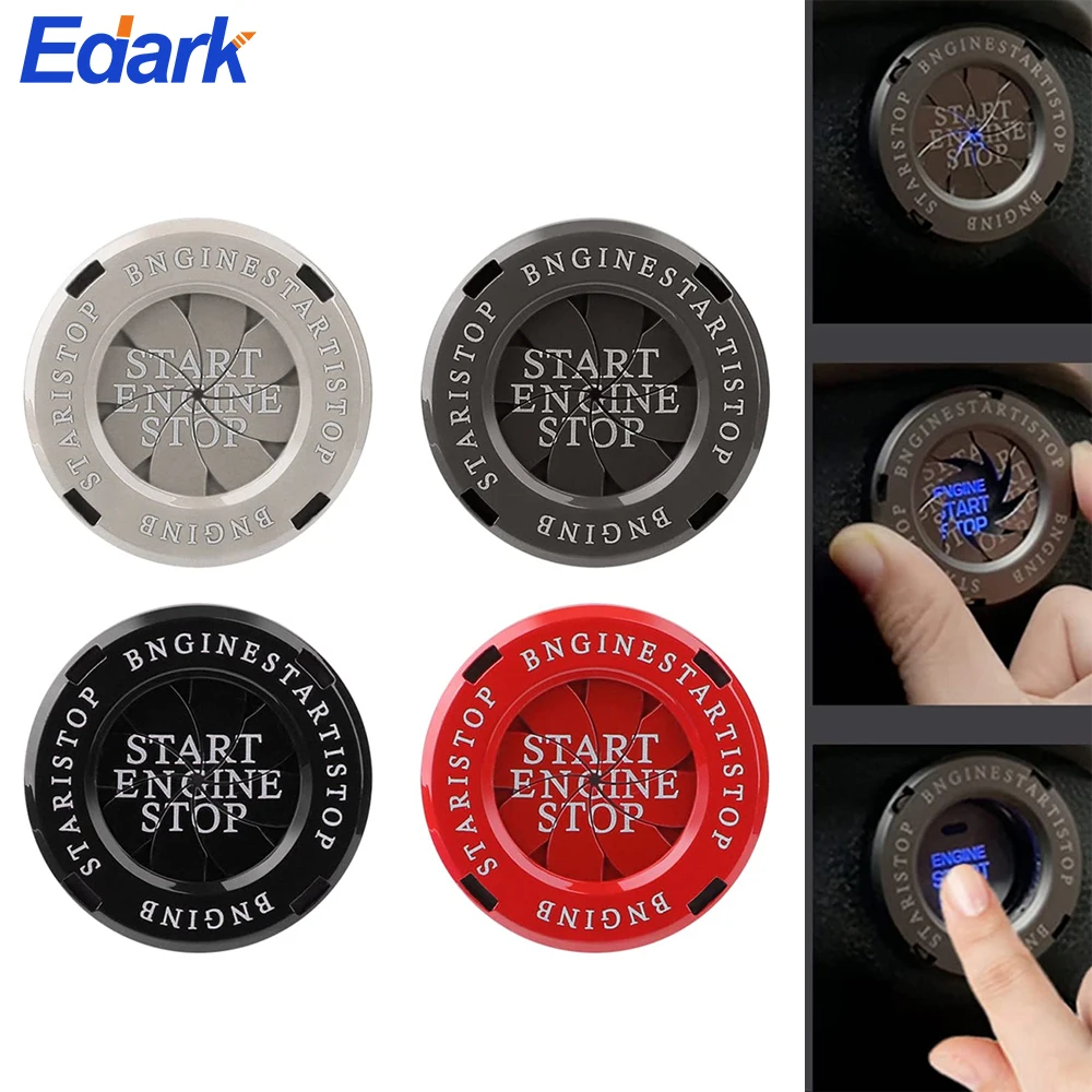 

1 Piece Push To Start Button Cover,Rotating Start Stop Button Cover Car Ignition Button Cover Anti Scratch Decorative Stickers