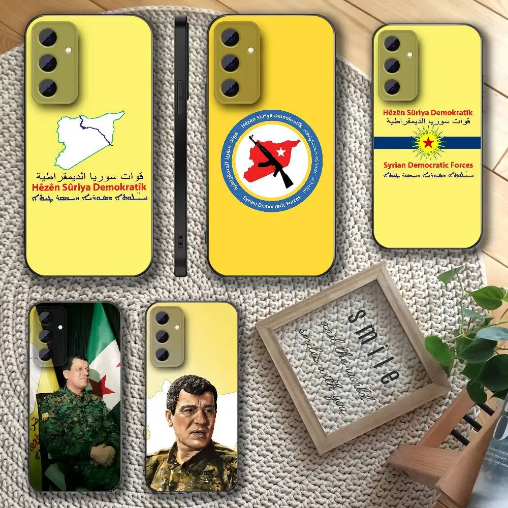 

S-Syrian Democratic Forces SDF Phone Case For Samsung S26,S24,S22,S25,S23,S30,S21,Ultra,Plus,5G ,Fe,Lite Shockproof Cover