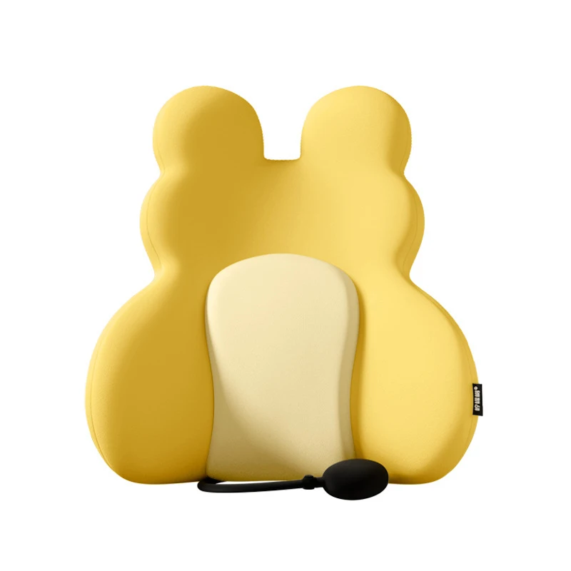 Inflatable Waist Support Cushion Airbag Back Pillow Ergonomic Lumbar Pad Portable Office Chair Lower Back Relief Cushion