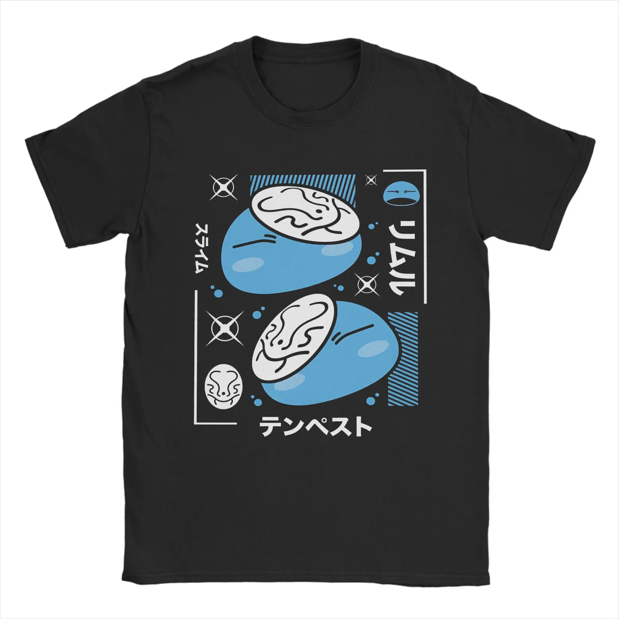 Rimuru Slime T Shirt for Men Cotton Novelty T-Shirts O Neck That Time I Got Reincarnated as a Slime Tees Short Sleeve Clothing