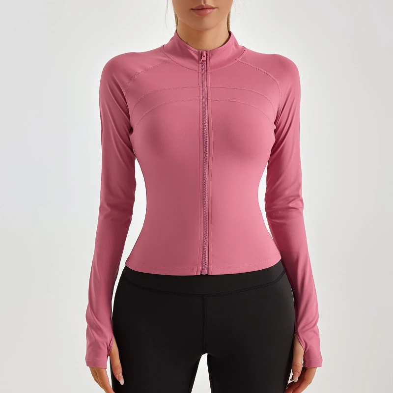 Fitness Clothing Sports Clothes Women's Running Shirt Yoga Jacket Yoga Tight T-shirt for Women Long Sleeve Active Tops