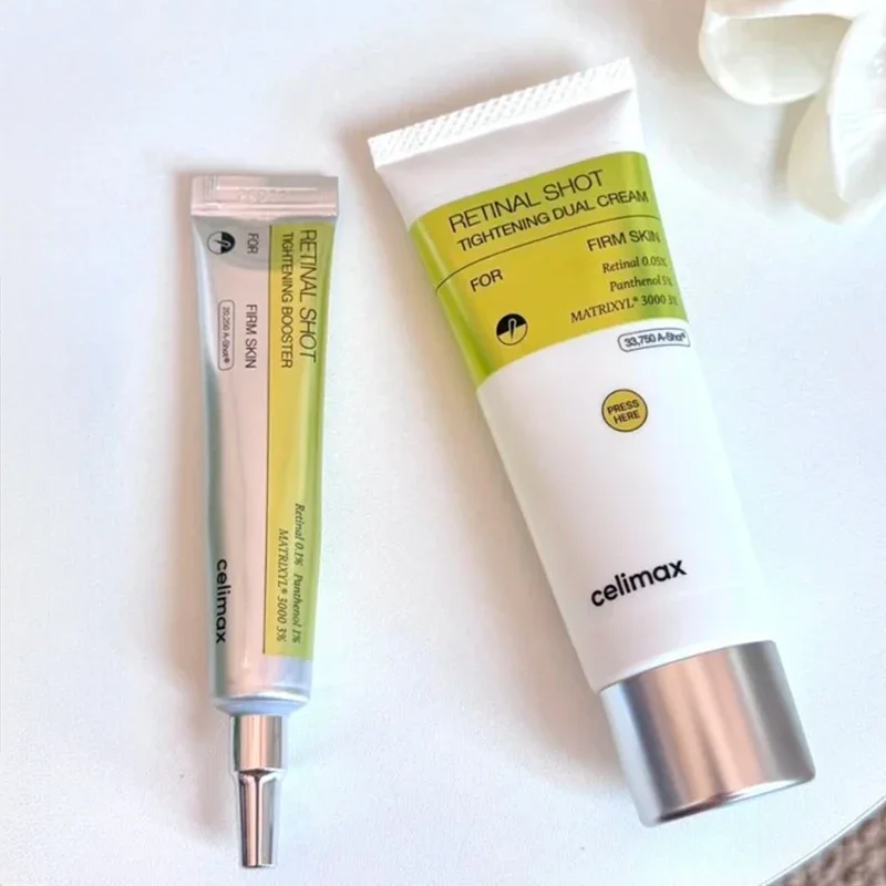 Celimax Retinal Shot Tightening Dual Cream Dark Spot Brightening Pore Minimizing Pad Anti Wrinkle Moisturizer Skincare Products