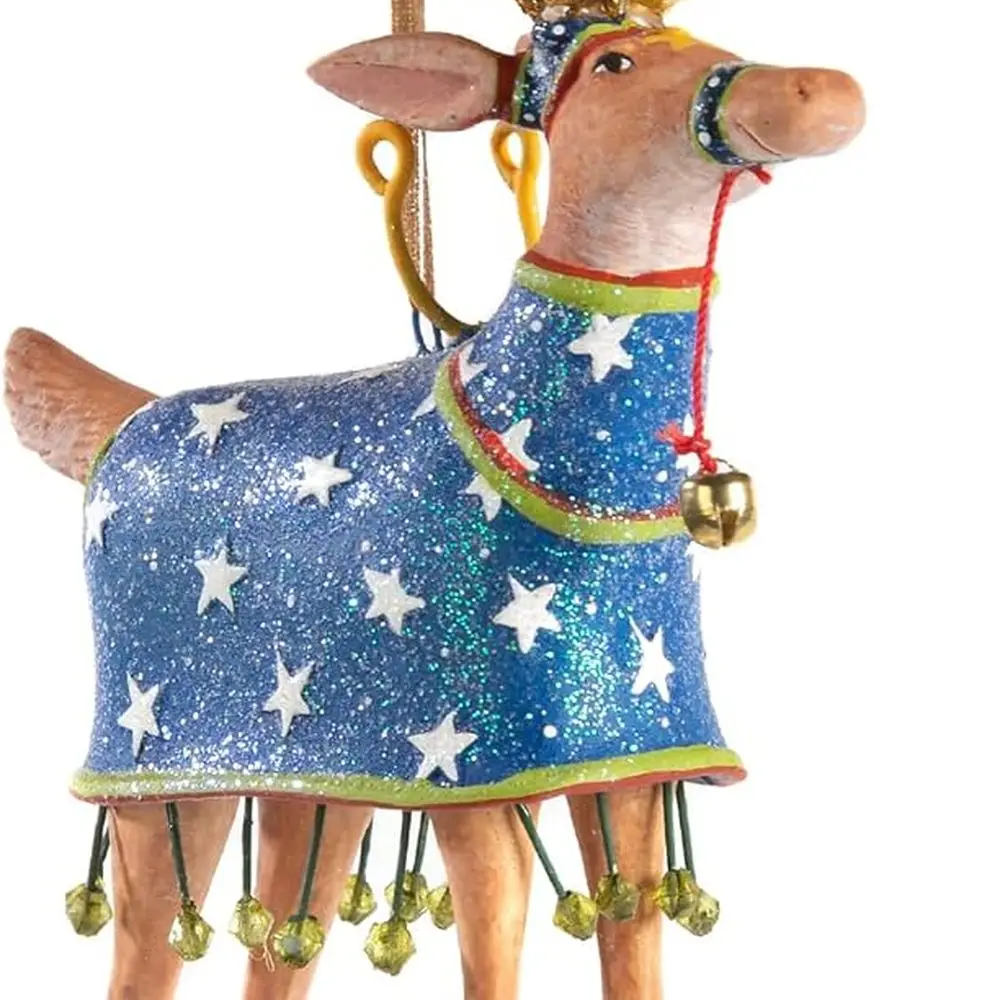 

Brewster Comet Patience Mackenzie Childs Christmas Ornament, Dash Away Holiday Decor for Indoor Trees