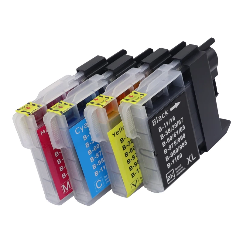 Compatible ink cartridge for brother DCP- J140W/145C/165C/185C/195C/197C for LC38/LC11/LC61/LC63/LC65/LC67/LC980/LC1100/LC990