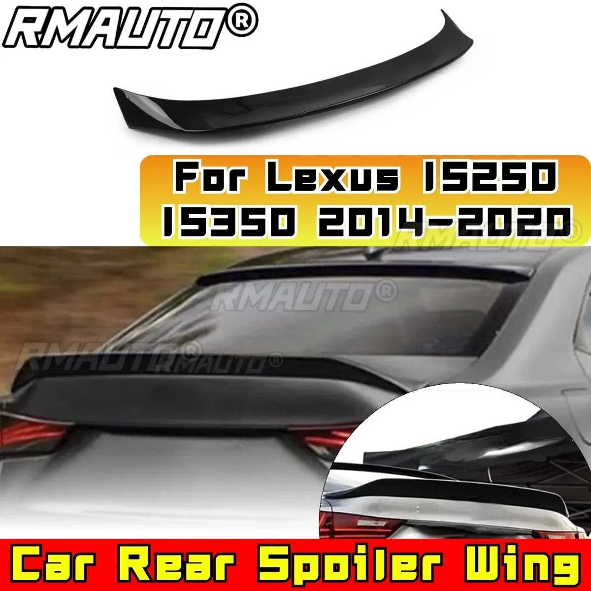 

For IS350 Car Rear Trunk Spoiler Wing Car Accessories For Lexus IS200t IS250 IS300 IS350 2014-2020 Sedan Car Trunk Roof Spoiler