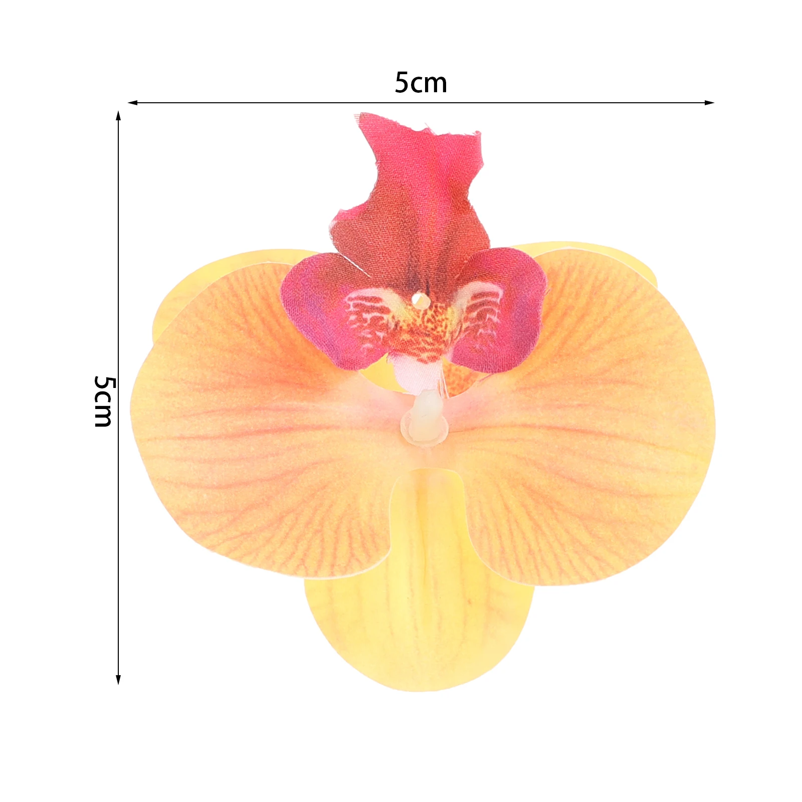 1PC Artificial Phalaenopsis Flower Suitable For Wedding Bridal Bouquets Daily Party Diy Handmade Decoration Accessories 5cm