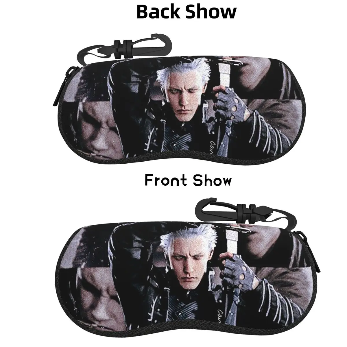 

Vergil From The Devil May Cry Seri, чехол для очков, защитный чехол для солнцезащитных очков, коробка для женщин и мужчин, мягкая сумка для очков