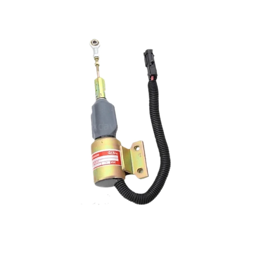 3932529 Fuel Shut Off Solenoid 3930658 SA-4756-12 J932529 For Engine 4BT 5.9L 6BT 5.9L Hyundai R130 R170 Case IH 12VDC Excavator