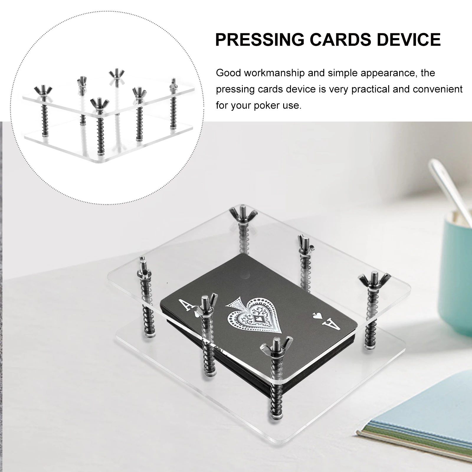 1 set Card Press Corrector Repairing Tool for Bent Cards Showcase Trading Card Bending Pressing Device Practical Storage