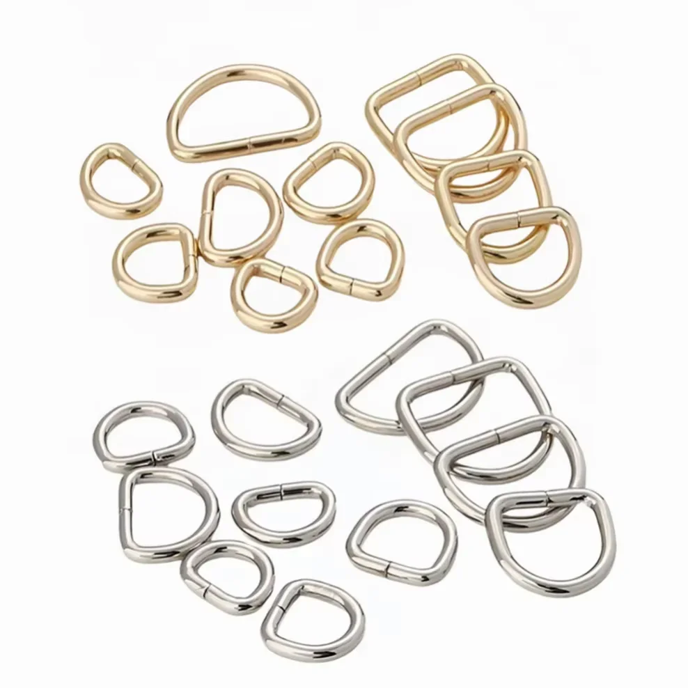 

13/16/20/26/32/38/50mm Metal D Ring Buckle Clasp for Webbing Backpacks Straps Bags Cat Dog Collar Chain Buckles DIY Accessorie