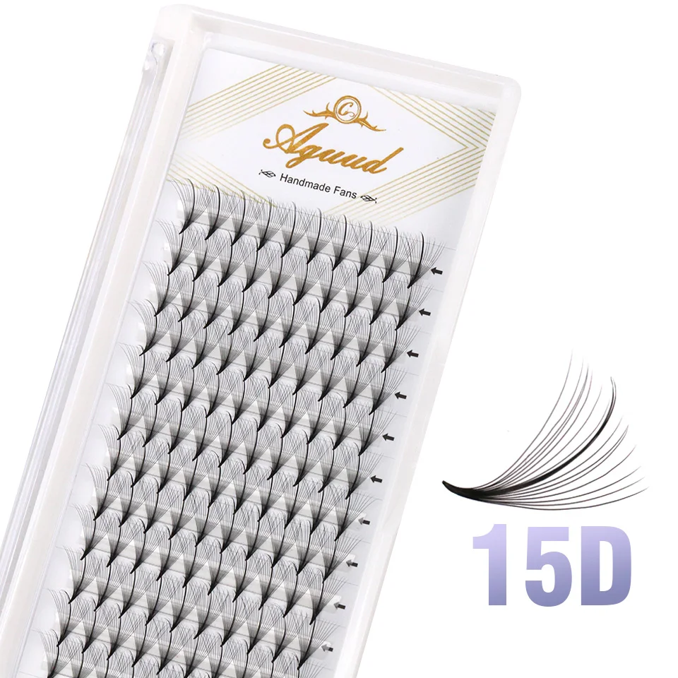 AGUUD Wispy Vorgefertigte Russische Volumen-Wimpernfächer 3D/5D/7D/9D Fairy Spikes Falsche Wimpernverlängerung Make-up – Detail 20