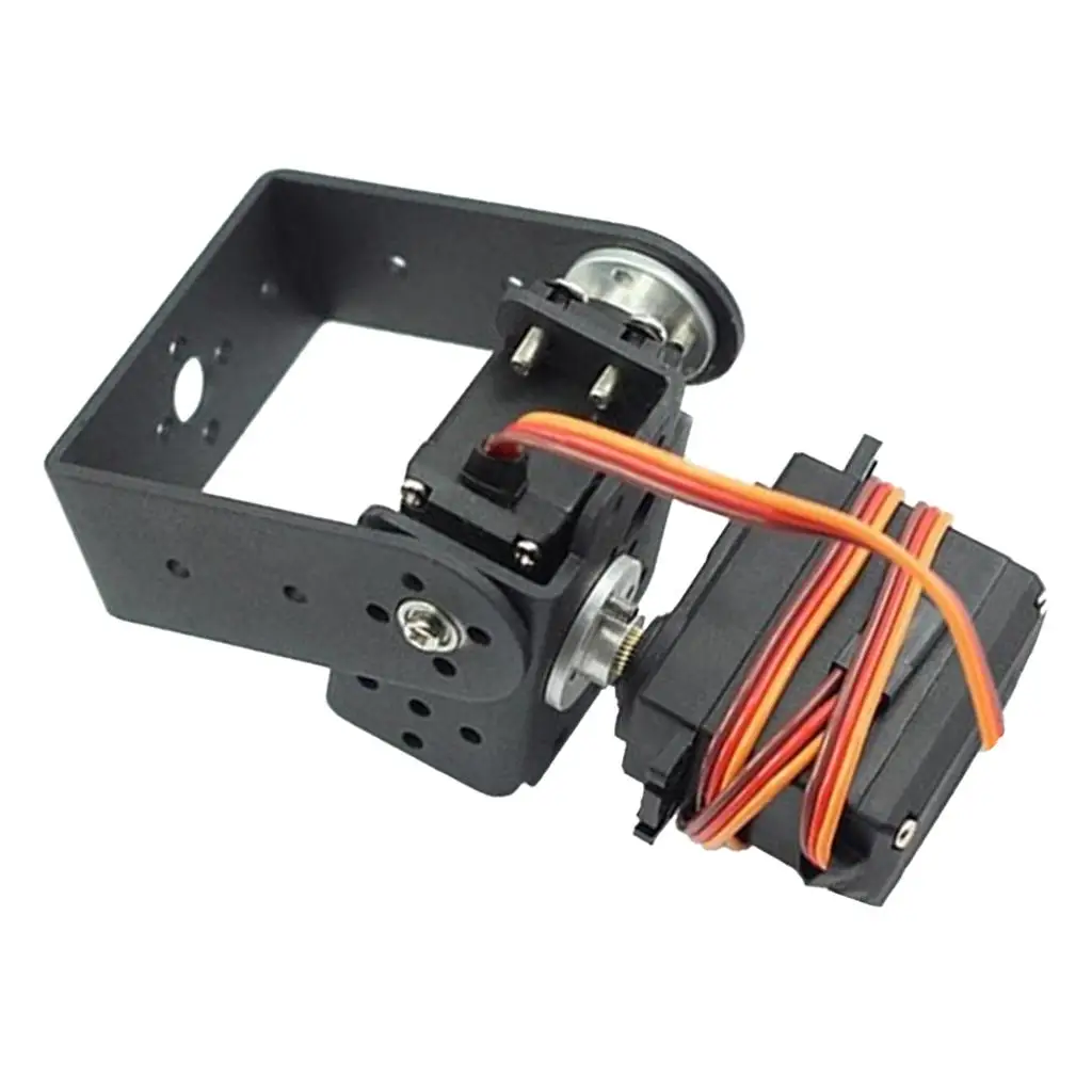 MG996 Gear Servo Motor Bracket Gimbal 2 DOF Alloy Steering Gear Head for Arduino Project Obstacle Avoidance
