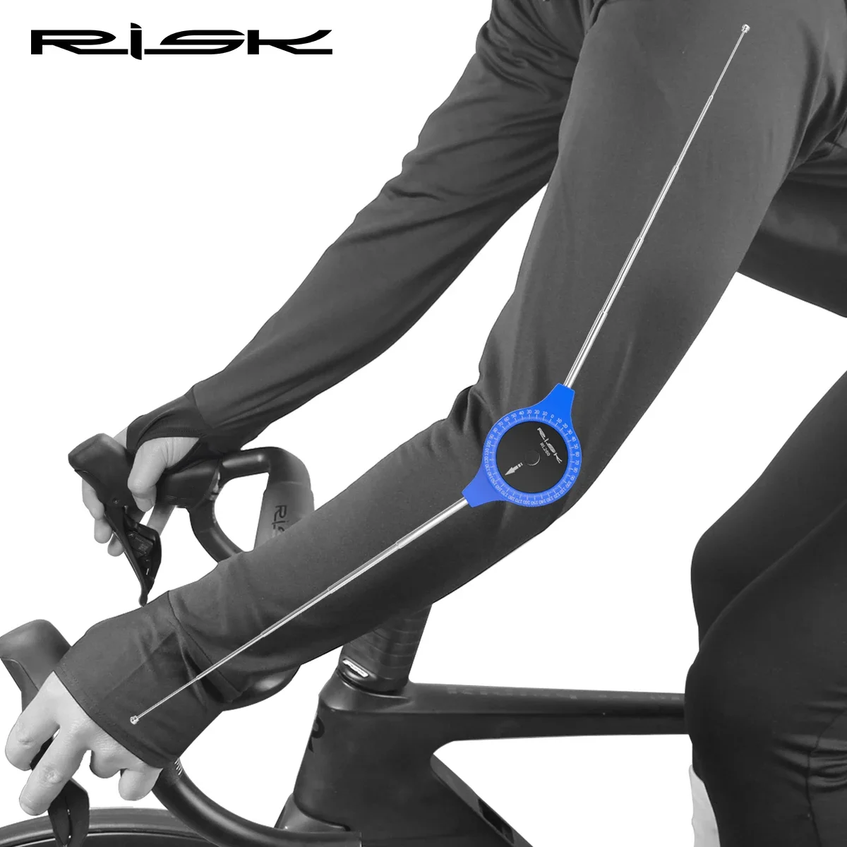 RISK Cyclist Knee & Elbow Angle Measurement Tool Bike Rider Fitting Posture Fit Gauge Protractor Bicycle Joint Static Protractor